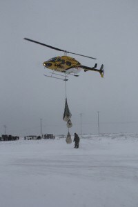 Some polar bears are lifted outside the city to reduce the probability of human-wildlife conflicts. Image courtesy of Province of Manitoba