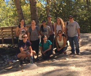 Several UNR Student Chapter members participate in a fall hike. ©UNR Student Chapter 