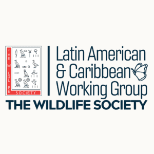 Logo for Latin American and Caribbean Working Group. Features TWS logo and a butterfly.