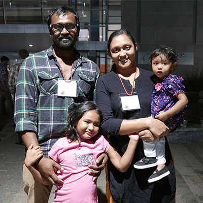 Indrani Sasmai and family