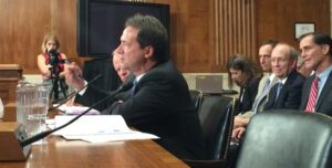 Montana Governor Steve Bullock testifying alongside Wyoming Governor Matt Mead. Image Credit: Montana.gov
