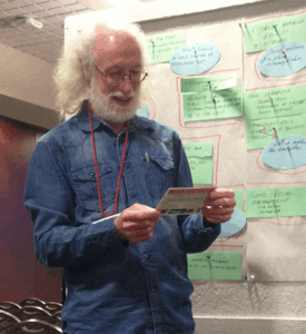 Drawing the winner of a free trip to Thompson, Manitoba. 